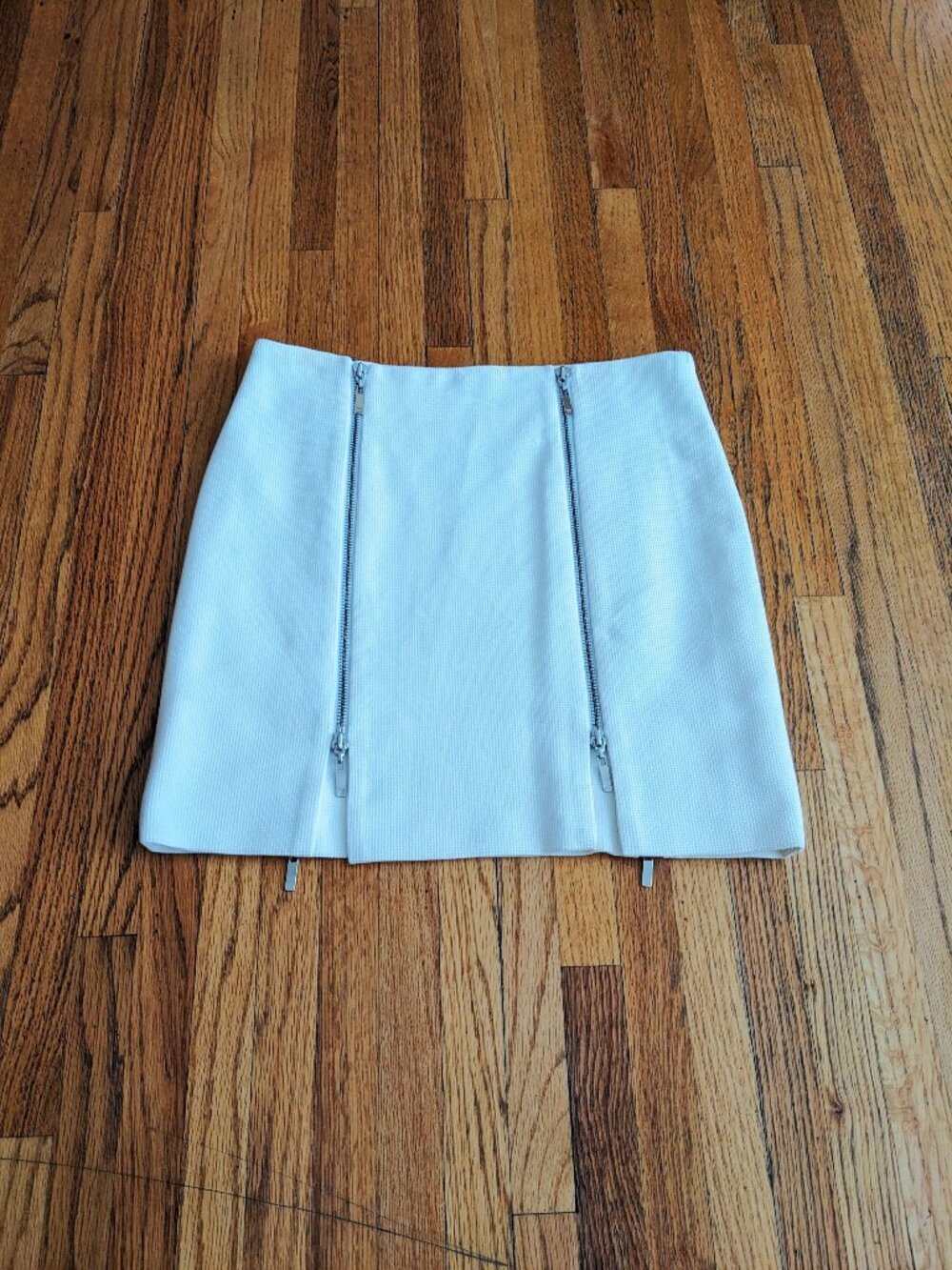 Pedro del Hierro White A-Line Mini Skirt
